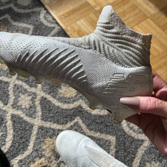 New Balance Teleka v4 Men's Soccer Cleats, White, Size 9 - Picture 5 of 5